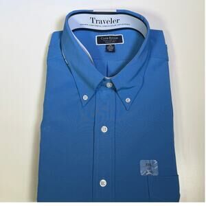 Club Room Men's Regular Fit Solid Dress Shirt, Regatta 18 34/35 $60